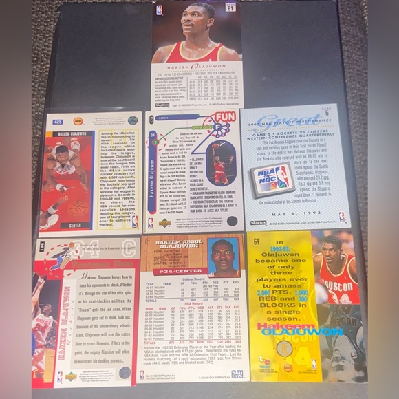 Hakeem Olajuwon cards (7) 1993-1995 - Picture 2 of 4